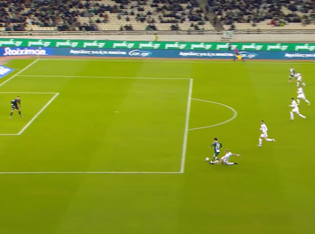 Παναθηναϊκός – Λαμία: Η απευθείας κόκκινη κάρτα στον Ραντόνια (vid)