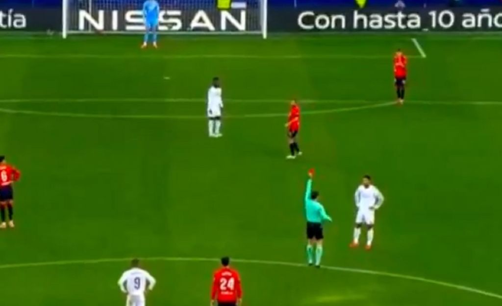 Απευθείας κόκκινη κάρτα του Μπέλιγχαμ στο Οσασούνα – Ρεάλ Μαδρίτης (vid)