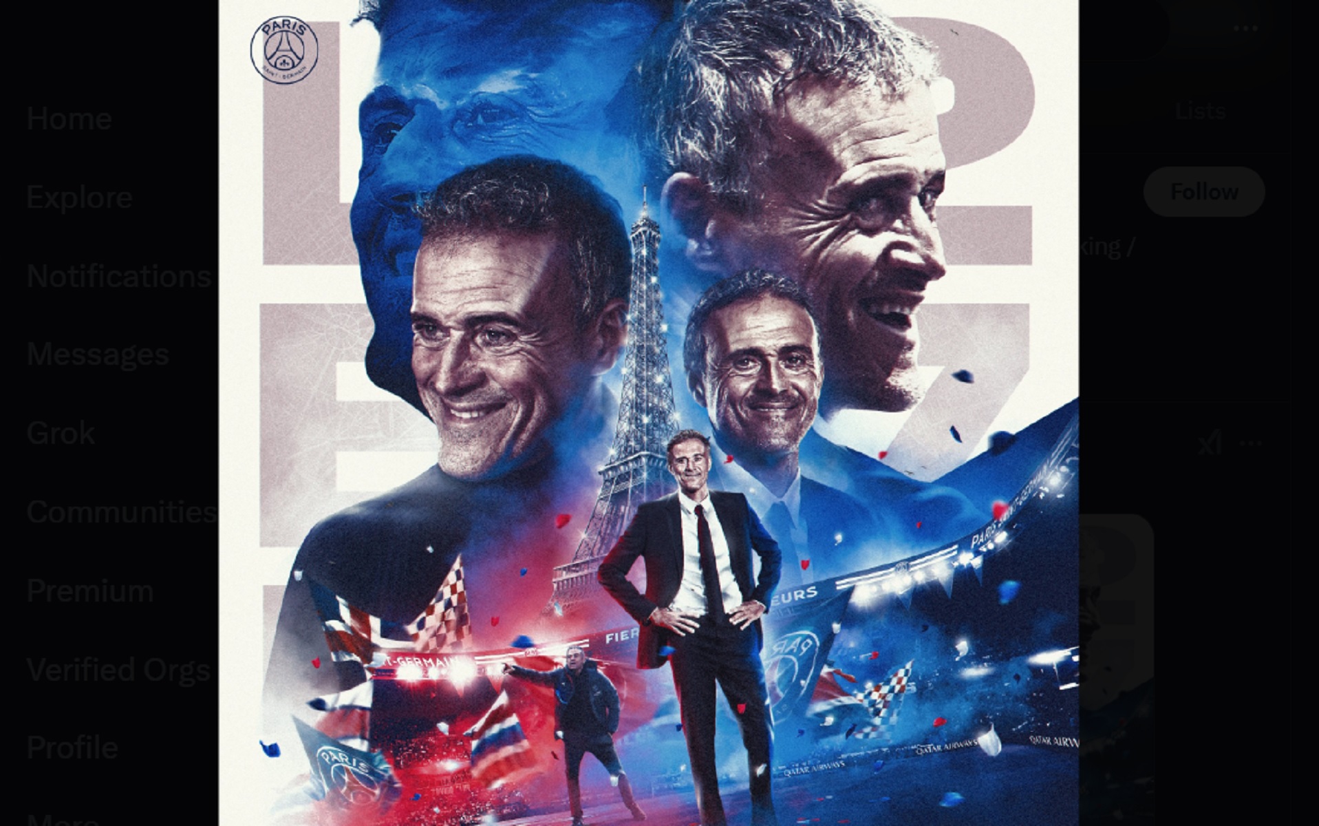 ΕΠΙΣΗΜΟ: Παρί Σεν Ζερμέν και Λουίς Ενρίκε μαζί μέχρι το 2027