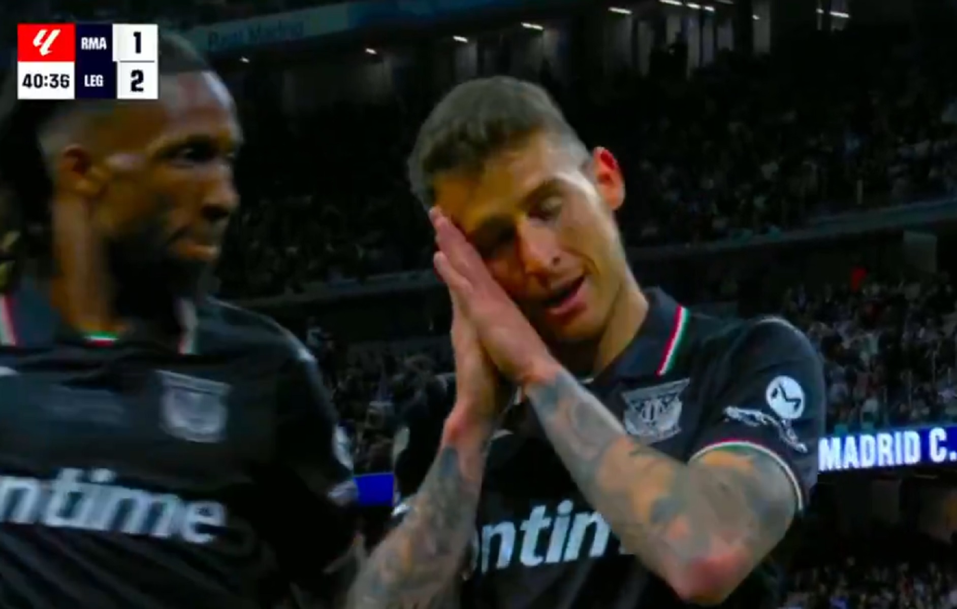 Η Λεγκανιές κάνει – διπλή – ζημιά στο Σαντιάγκο Μπερναμπέου (vids)