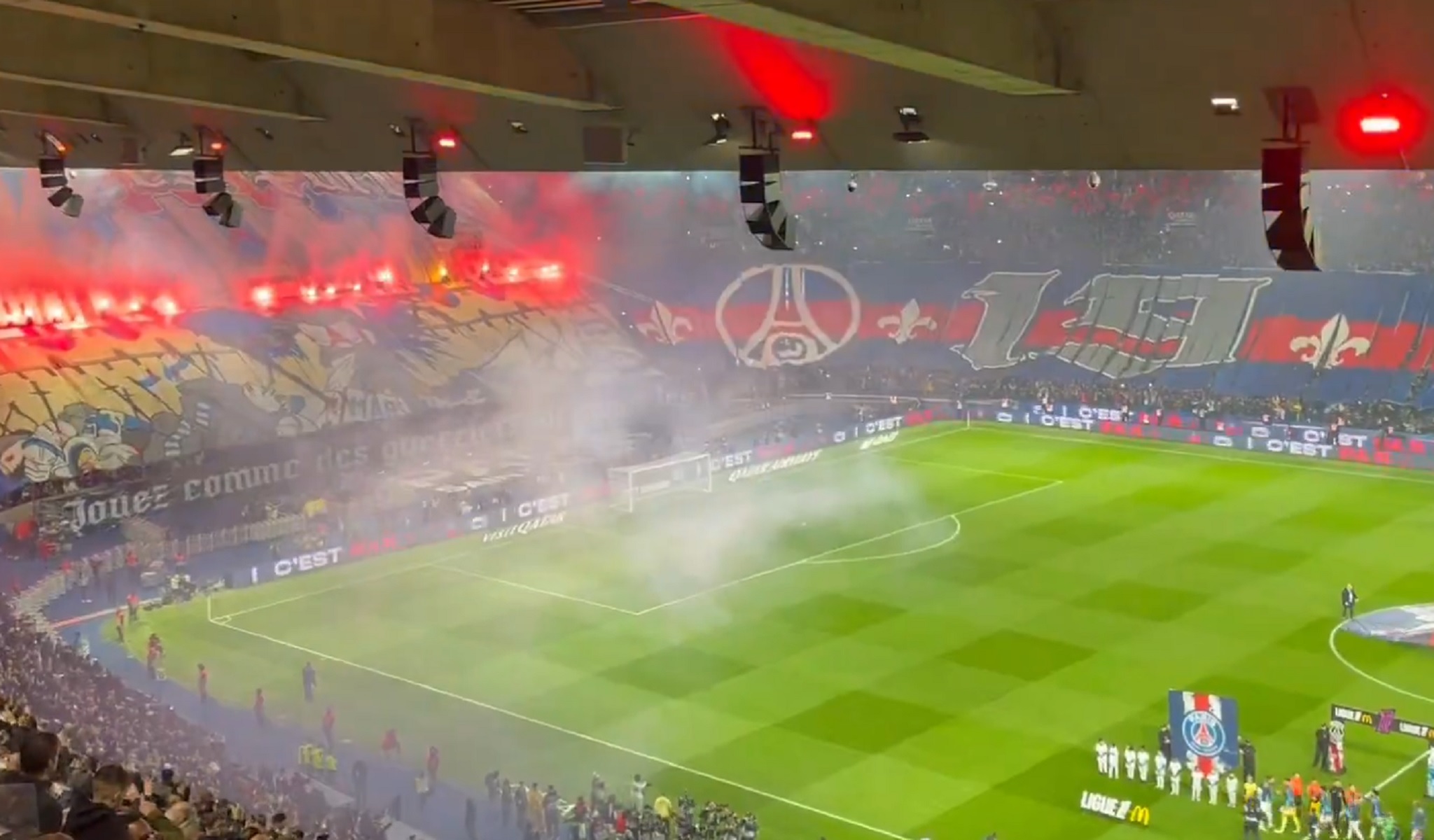 Ατμόσφαιρα υπερθέαμα στο Παρί Σεν Ζερμέν – Μαρσέιγ (vid)