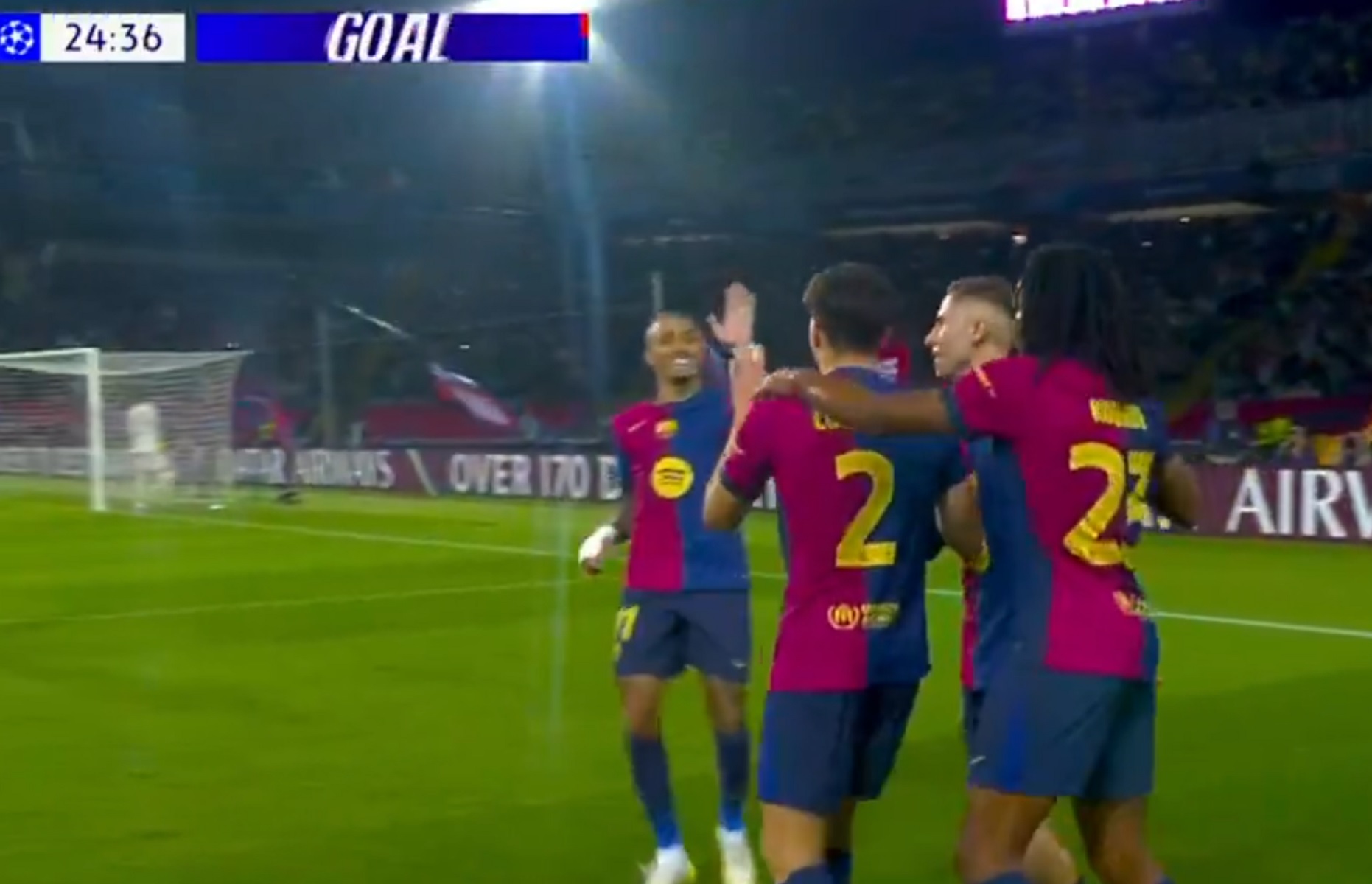Γκολ η Μπαρτσελόνα – Ο Ραφίνια το στέρησε από τον Κουμπαρσί (vid)