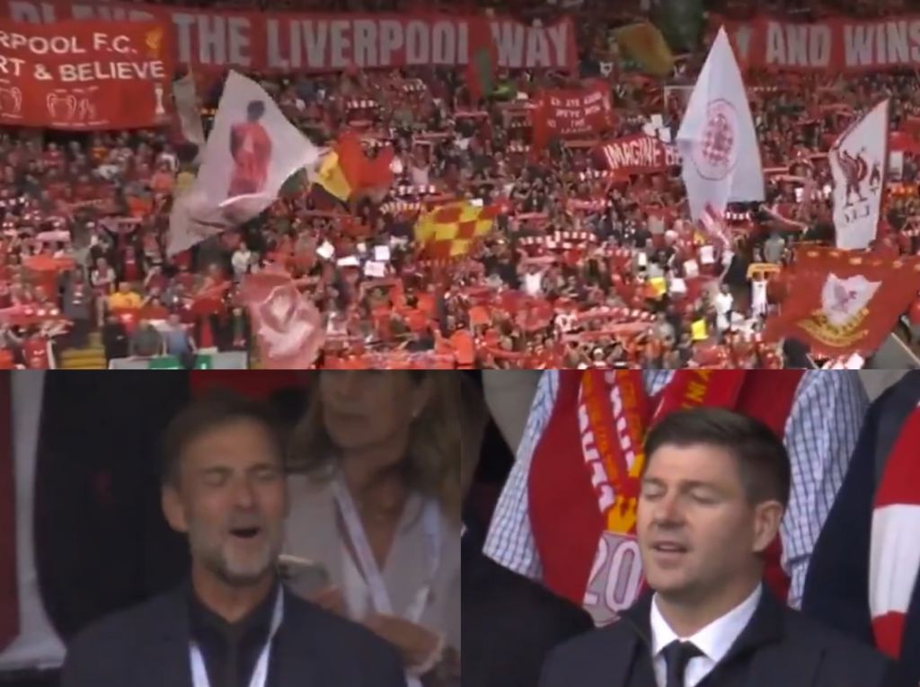 Ανατριχίλα στο Άνφιλντ: Κλοπ και Τζέραρντ τραγουδούν τον ύμνο της Λίβερπουλ (vid)