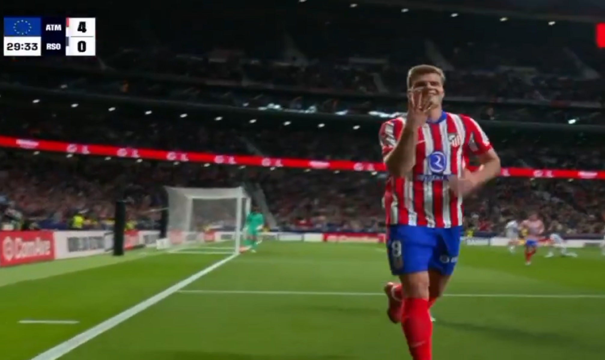 Μαγικός Σόρλοθ, πέτυχε τέσσερα γκολ στο ημίχρονο του Ατλέτικο – Σοσιεδάδ (vids)