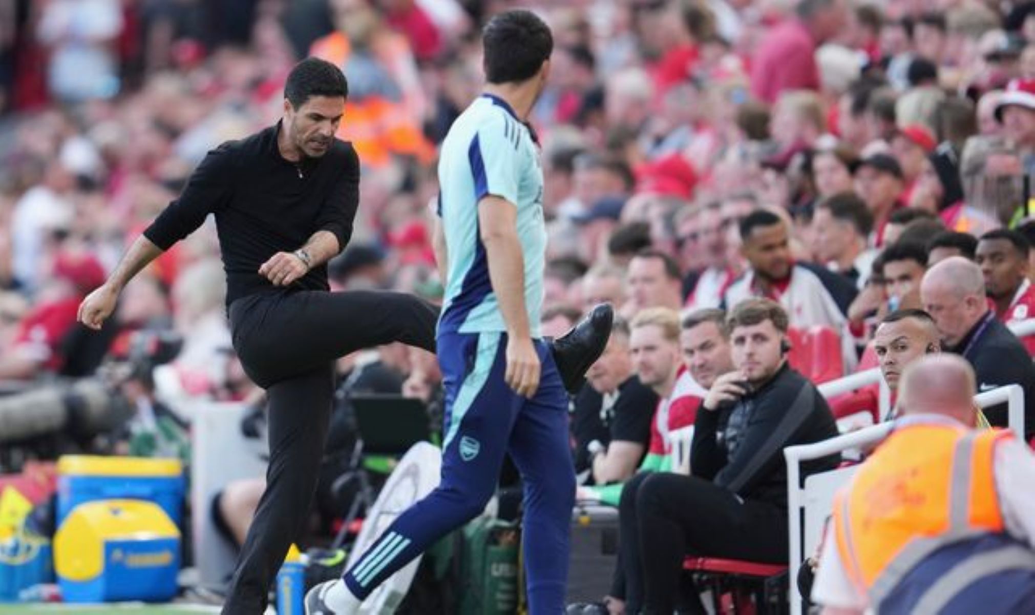 To εμετικό πανό των οπαδών της Λίβερπουλ για τον Μίκελ Αρτέτα (pic)