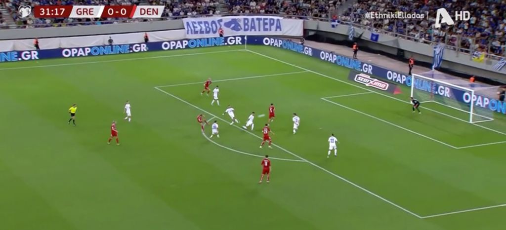 Μόνο έτσι θα μπορούσε να παραβιαστεί η εστία του Τζολάκη: Απίθανο σουτ από τους Δανούς! (vid)