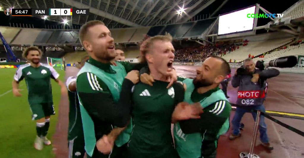 Κεφαλιά – κανονιά από τον Σβιντέρβσκι και γκολ ο Παναθηναϊκός! (vid)