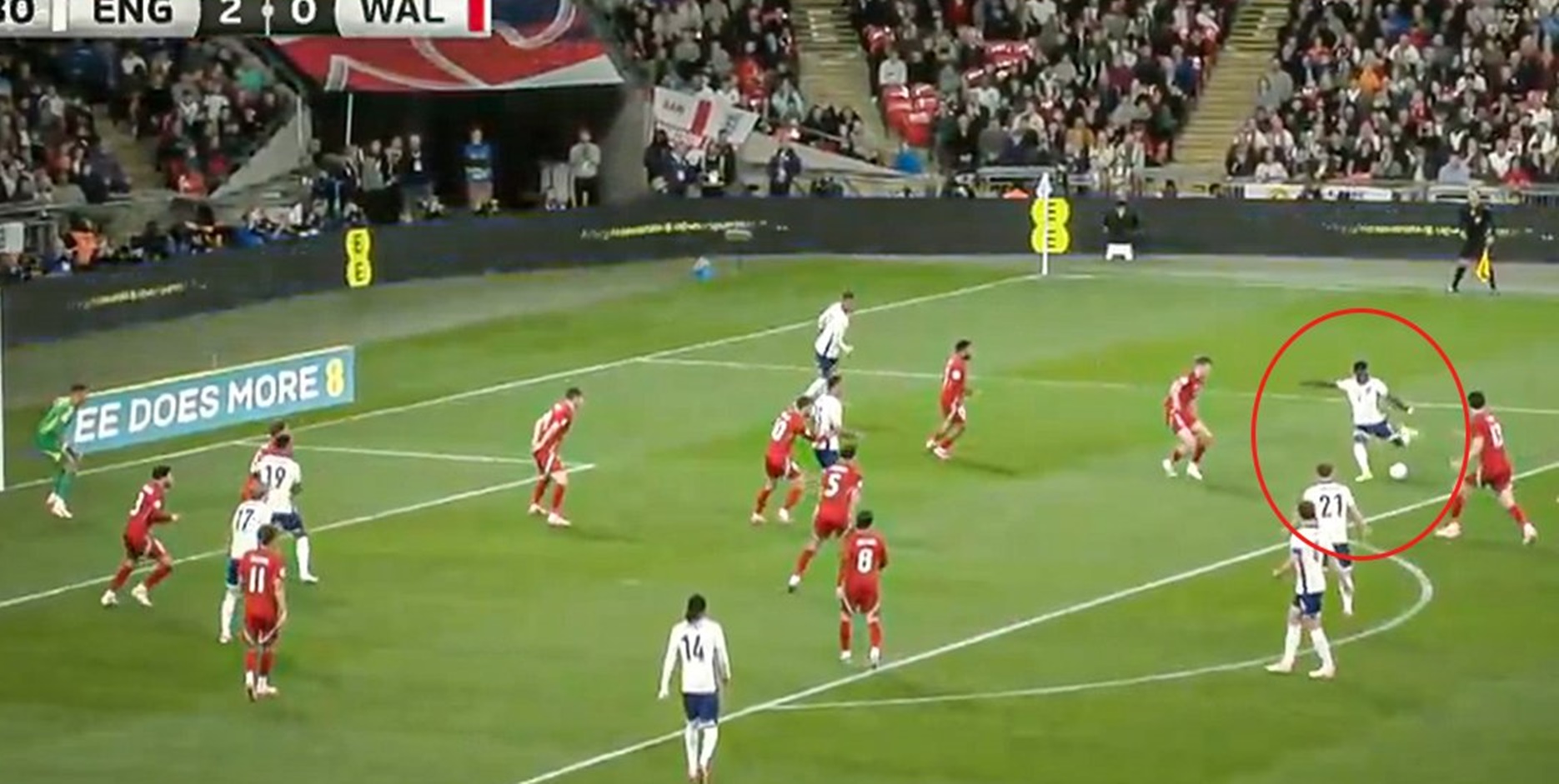 Υπέροχη… ρουκέτα του Σάκα για την Αγγλία κόντρα στην Ουαλία! (vid)